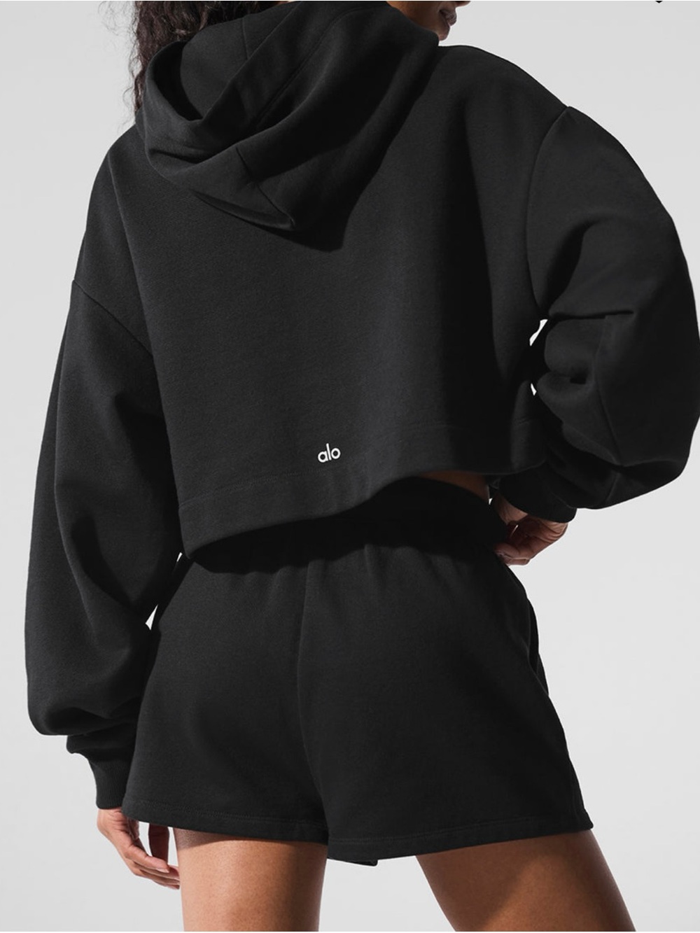 ALO Yoga Bae Hoodie RT $98 Black NWOT